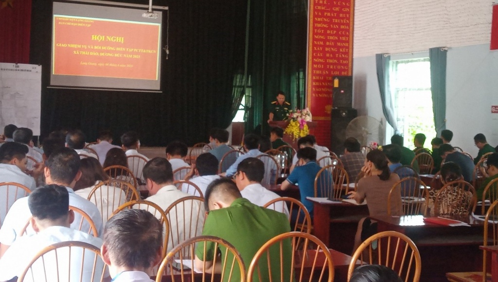UBND huyện Lạng Giang giao nhiệm vụ diễn tập phòng, chống thiên tai và tìm kiếm cứu nạn các xã...