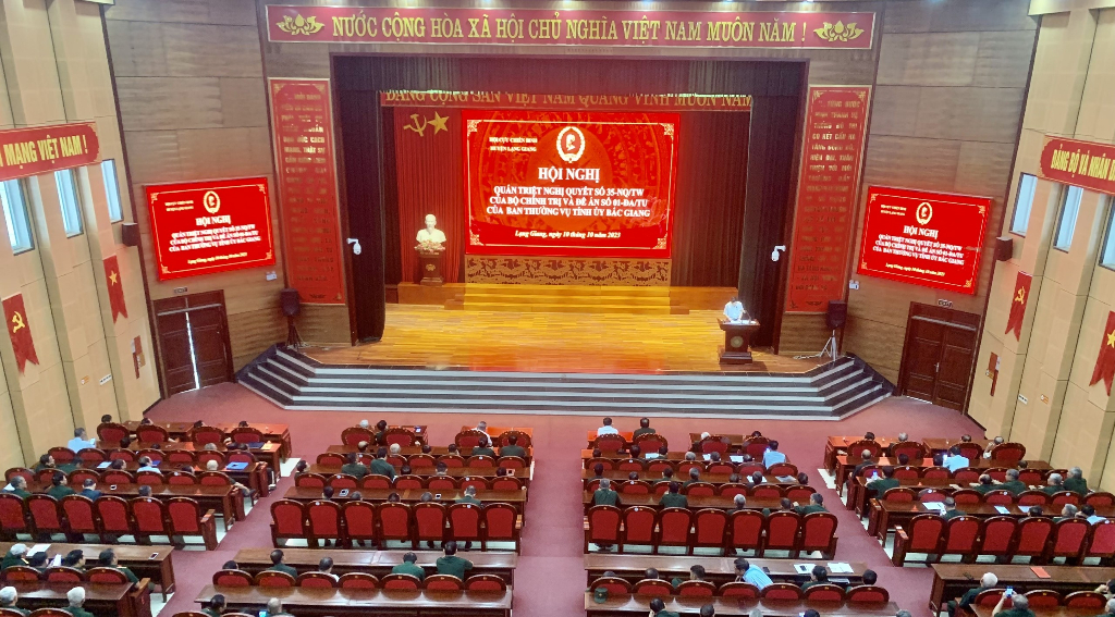 Hội CCB huyện Lạng Giang quán triệt Nghị quyết 35-NQ/TW ngày 22/10/2018 của Bộ Chính trị