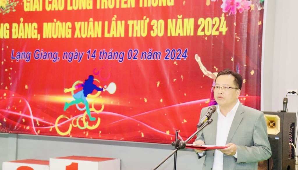 Lạng Giang tổ chức thành công Giải cầu lông mừng Đảng, mừng xuân Giáp Thìn 2024