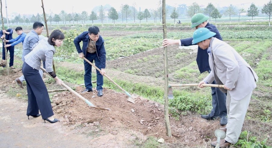 Lạng Giang tổ chức Lễ phát động Tết trồng cây Giáp Thìn 2024