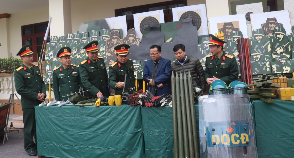 Ban CHQS huyện Lạng Giang ra quân huấn luyện năm 2024