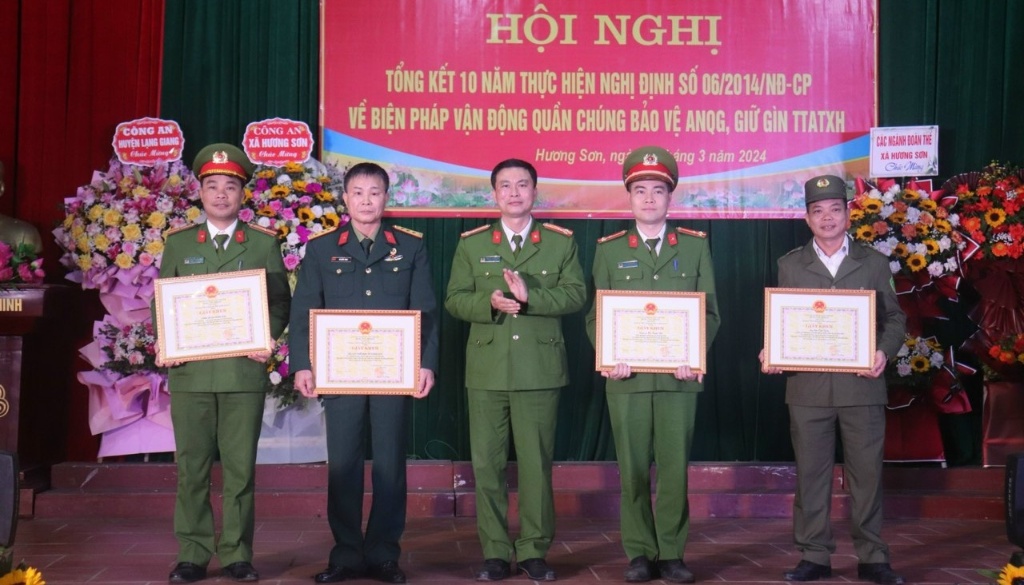 Xã Hương Sơn tổng kết 10 năm thực hiện Nghị định số 06/2014/NĐ-CP của Chính phủ