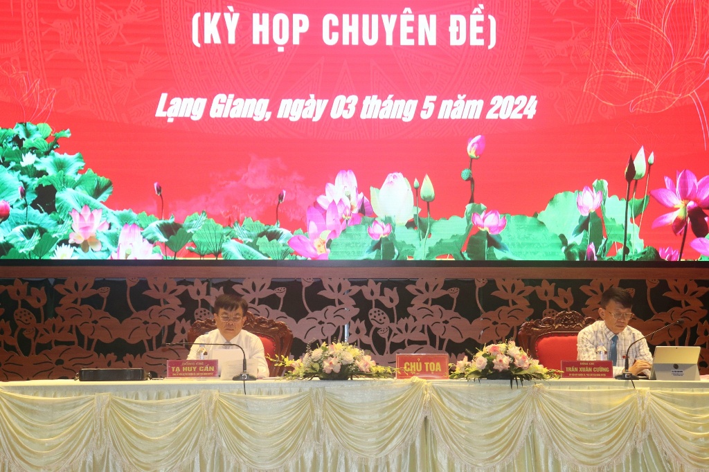 HĐND huyện Lạng Giang khóa XX tổ chức Kỳ họp thứ 10 (Kỳ họp chuyên đề), nhiệm kỳ 2021-2026