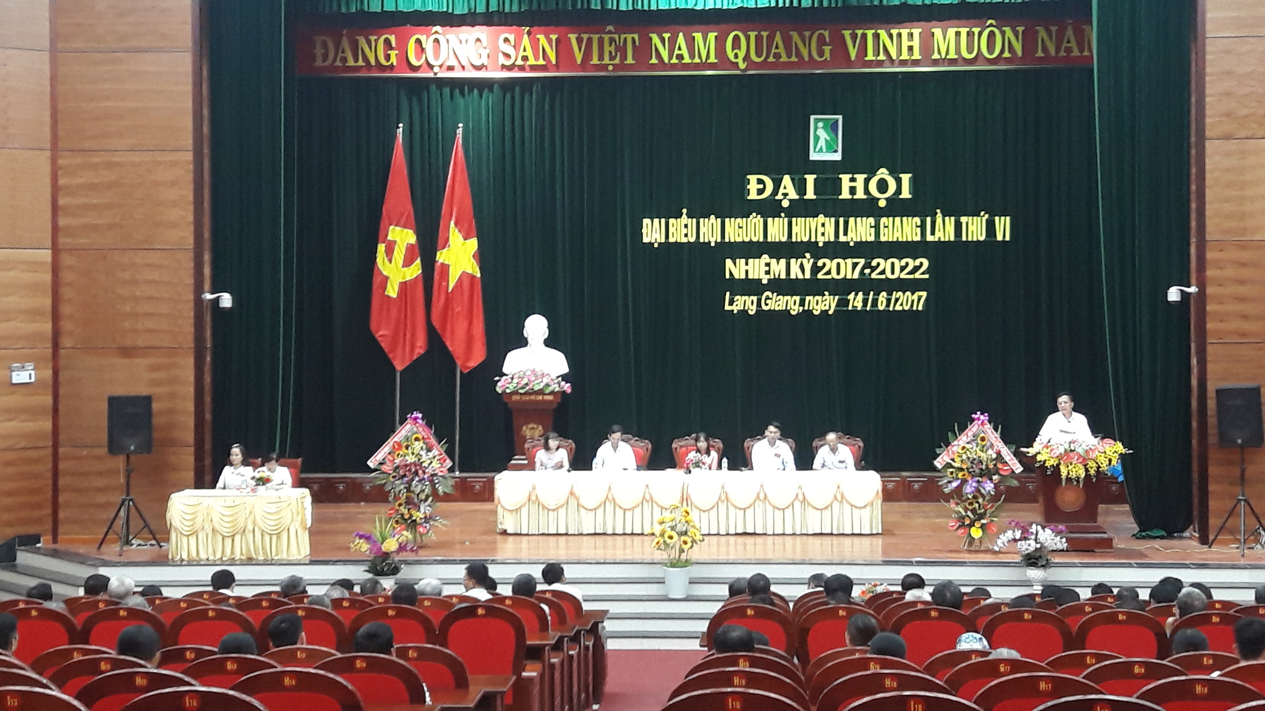 Đại hội Đại biểu Hội Người mù huyện Lạng Giang lần thứ VI  nhiệm kỳ 2017- 2022t
