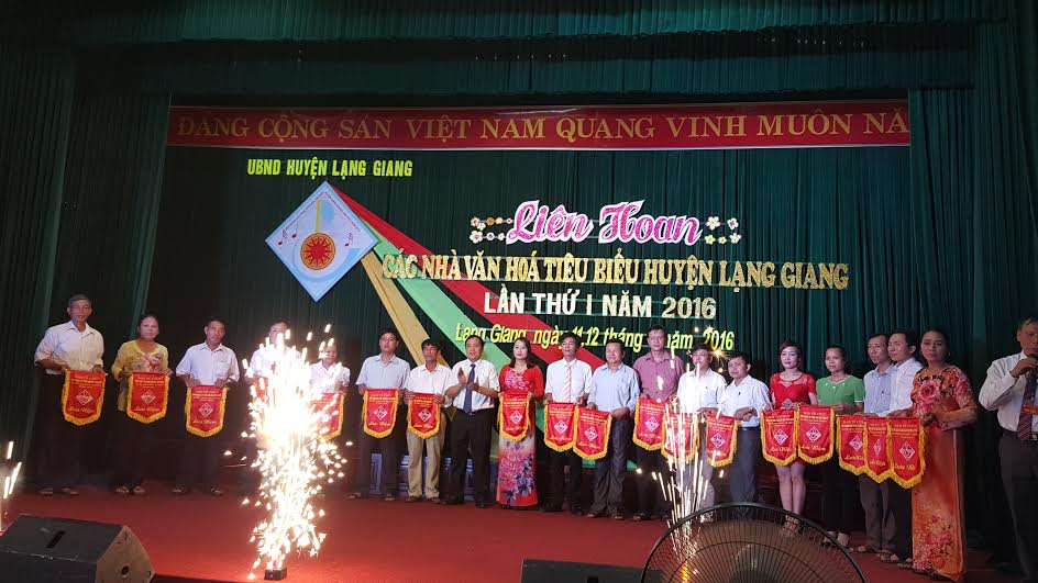 Liên hoan các nhà văn hóa tiêu biểu huyện Lạng Giang lần thứ 1, năm 2016