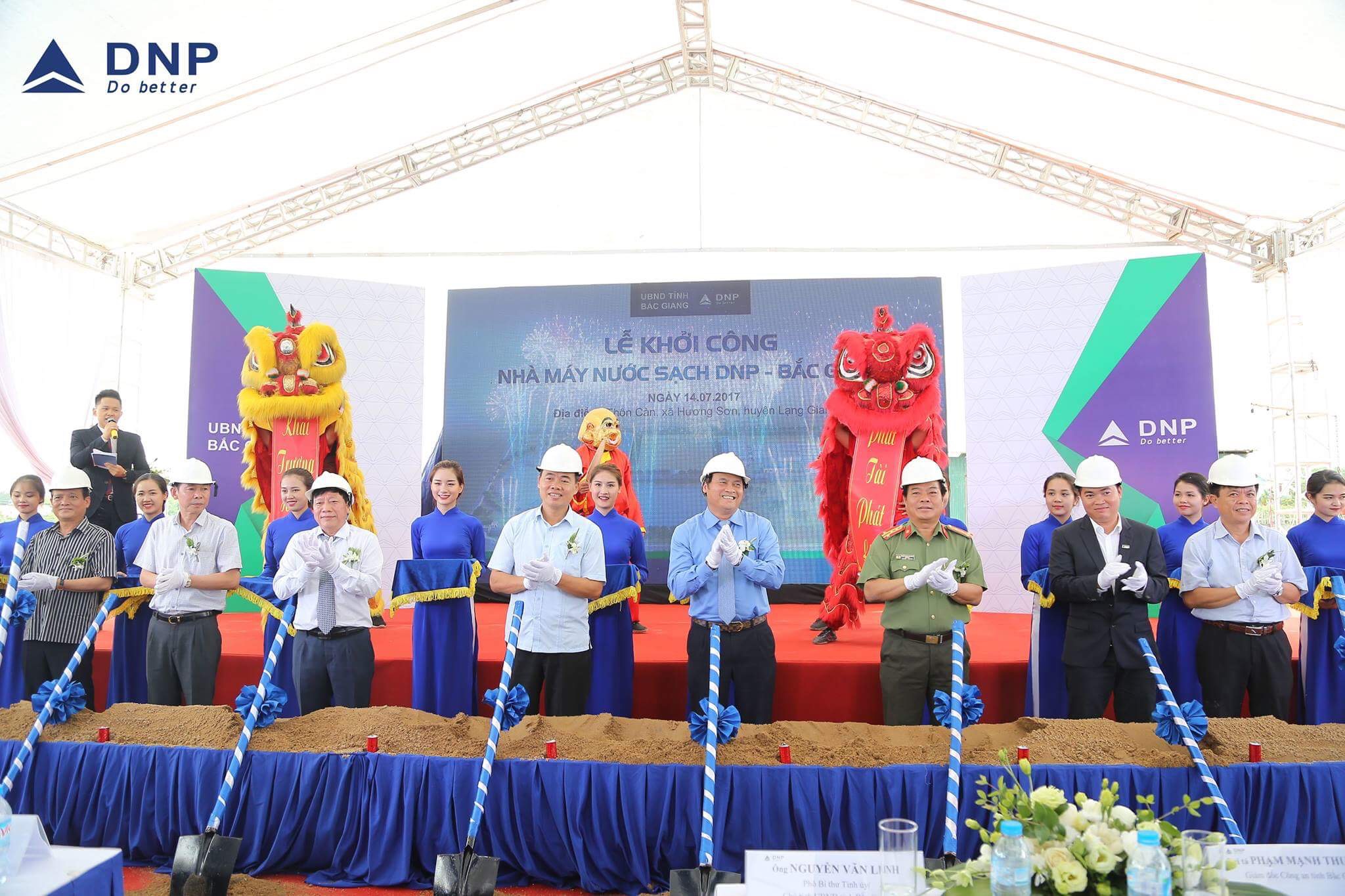 Lễ khởi công xây dựng Nhà máy nước sạch DNP- Bắc Giang