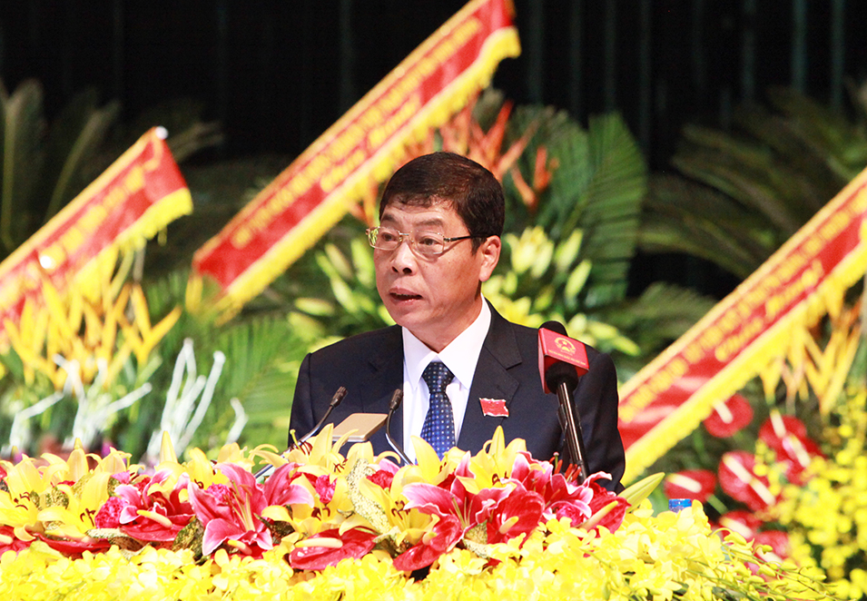 Diễn văn khai mạc Đại hội đại biểu Đảng bộ tỉnh lần thứ XVIII, nhiệm kỳ 2015- 2020